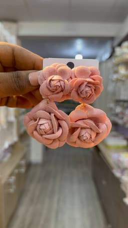 Floral flower earrings